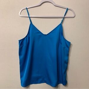 Halogen Women’s Blue Sleeveless Camisole Top Size Medium
